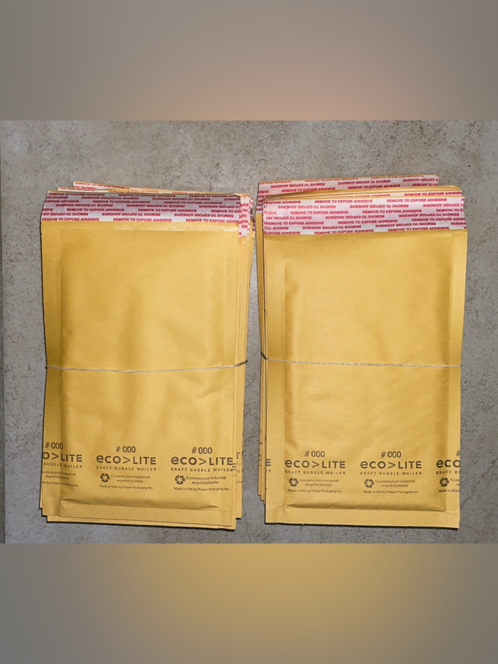 20 Yellow small Bubble Mailers